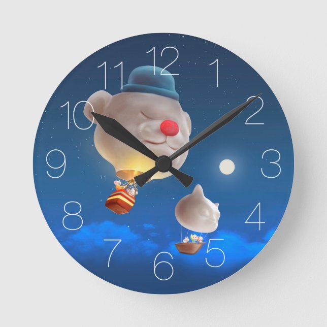 Väggklocka för luftballong (Framsida)