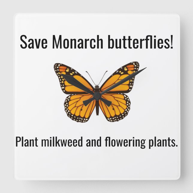 Väggklocka för monarkorgen (Framsida)