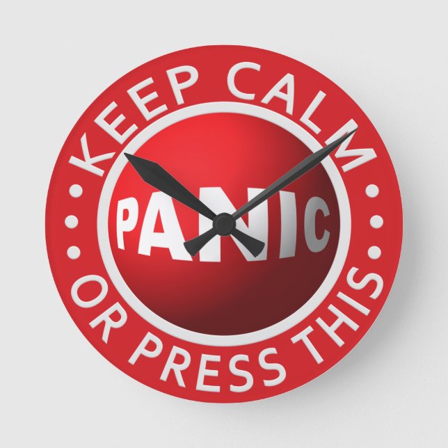 Väggklocka för Panic-knapp (Framsida)