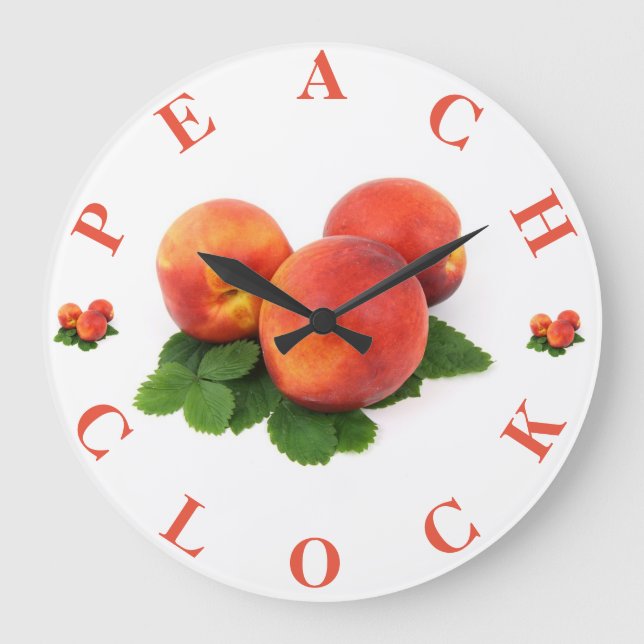 Väggklocka för persikor (Framsida)