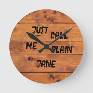 Väggklocka för "Plain Jane"