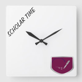 Väggklocka för "Scholar Time"