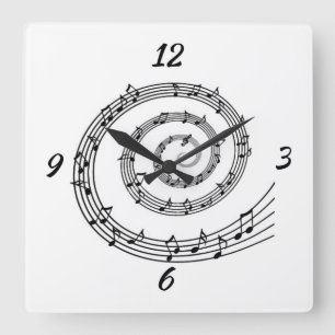 Väggklocka för Spiral-anteckning