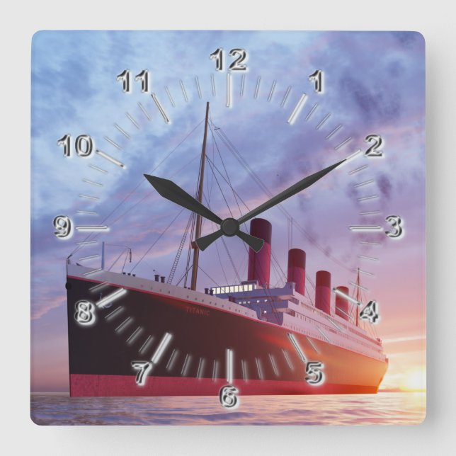 Väggklocka för titanruta (Framsida)