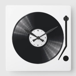 Väggklocka för vinylpost
