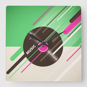 Väggklocka för vinylpost