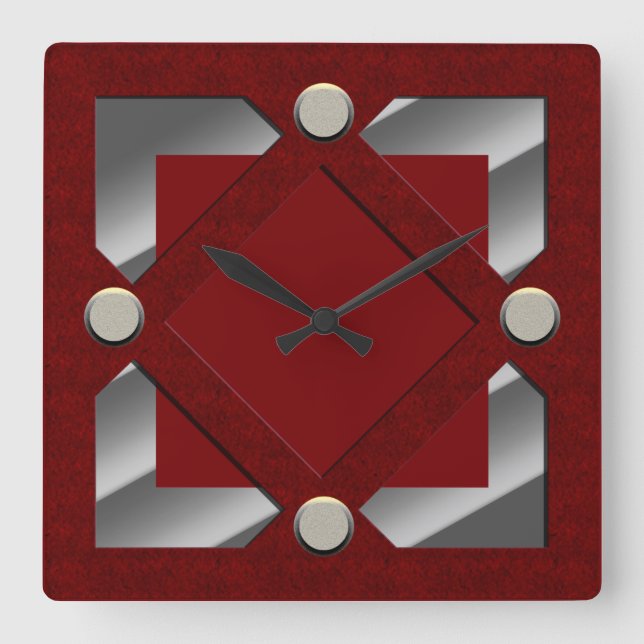 Väggklocka i Diamond Mönster (Framsida)