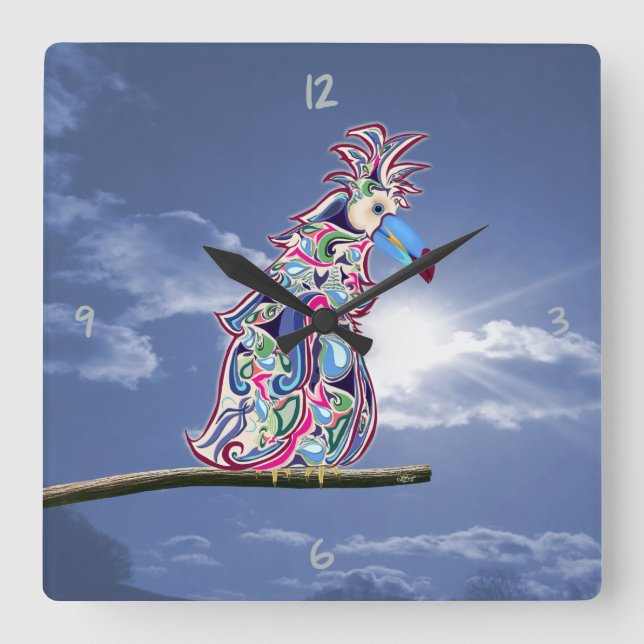 Väggklocka i pergamentfält (Framsida)