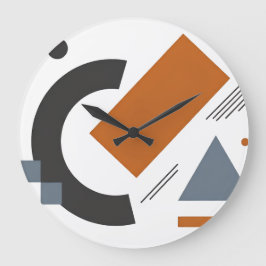 Väggklocka med kreativ geometrisk design