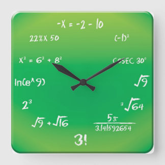 Väggklocka - tyst läge för matematikkoppar