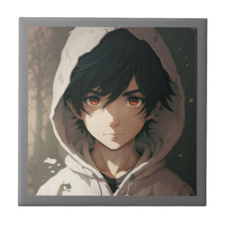 väggkonst Anime Boy Poster Kakelplatta
