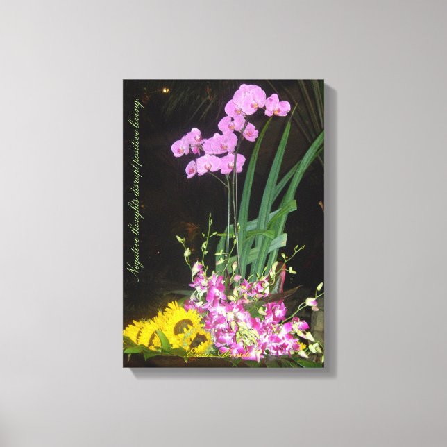 Väggkonst för inspiration/motivation canvastryck (Framsida)