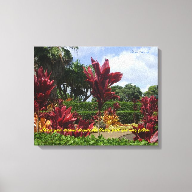 Väggkonst för inspiration/motivation canvastryck (Framsida)