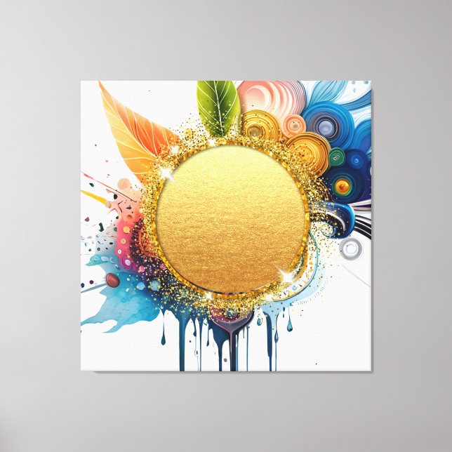 väggkonst för klocka canvastryck (Framsida)