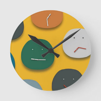 Väggkonst Klockdesign Rund Klocka