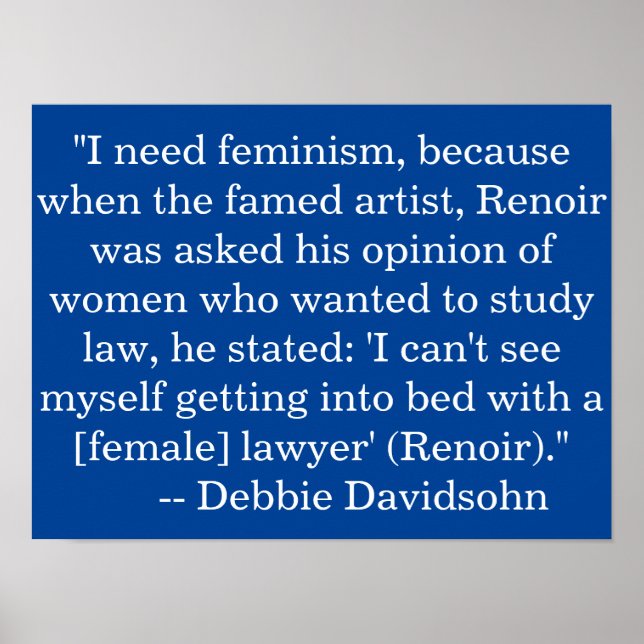 Väggkonst Poster - feminism - Berömd Misogynister (Framsidan)