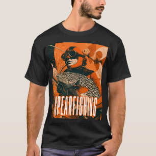 Väggkonst - vykort - affisch: Spearfishing Äventyr T Shirt