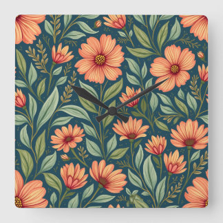 Väggkonsthängar Fyrkantig Klocka