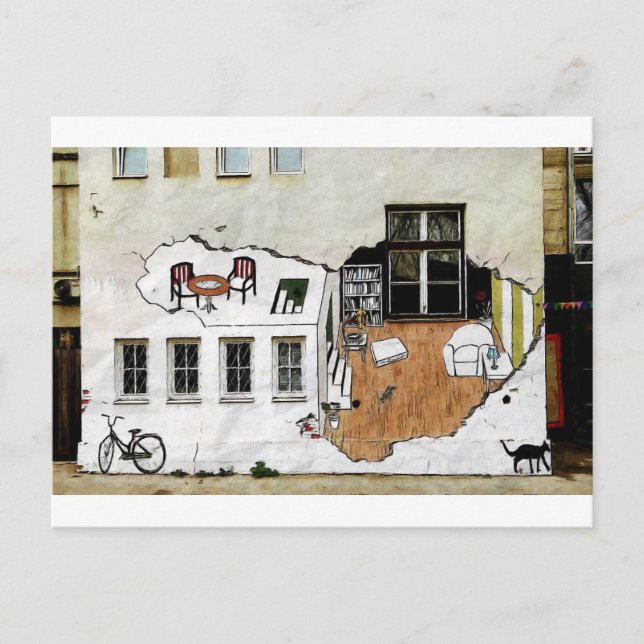 väggkonstrum vykort (Framsida)