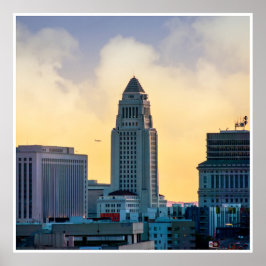 Väggkonsttryck Fotografi av Los Angeles City Hall Poster