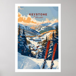 Väggkonsttryck Keystone - Colorado Ski Art 1 Poster