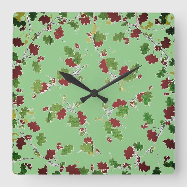 VägglåDESIGN STIL Fyrkantig Klocka (Framsida)