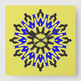 Vägglås, en multifärgad för elegant, klassisk S-ut Fyrkantig Klocka