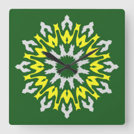 Vägglås, en multifärgad för elegant, klassisk S-ut Fyrkantig Klocka