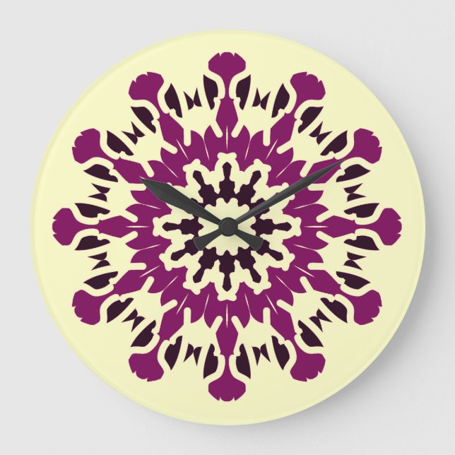 Vägglås, en multifärgad för elegant, klassisk S-ut Stor Klocka (Framsida)