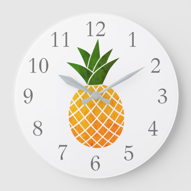 Vägglås för ananas stor klocka (Framsida)
