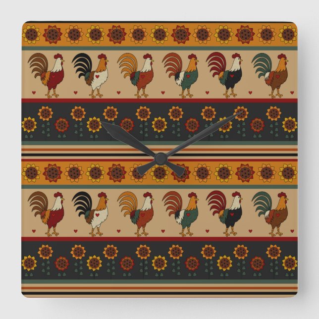 Vägglås för anpassningsbar Land Fyrkantig Klocka (Framsida)