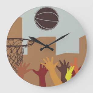 Vägglås för återgående (basketboll) stor klocka