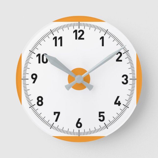 Vägglås för enkel Snyggt för exklusiv Rund Klocka (Framsida)