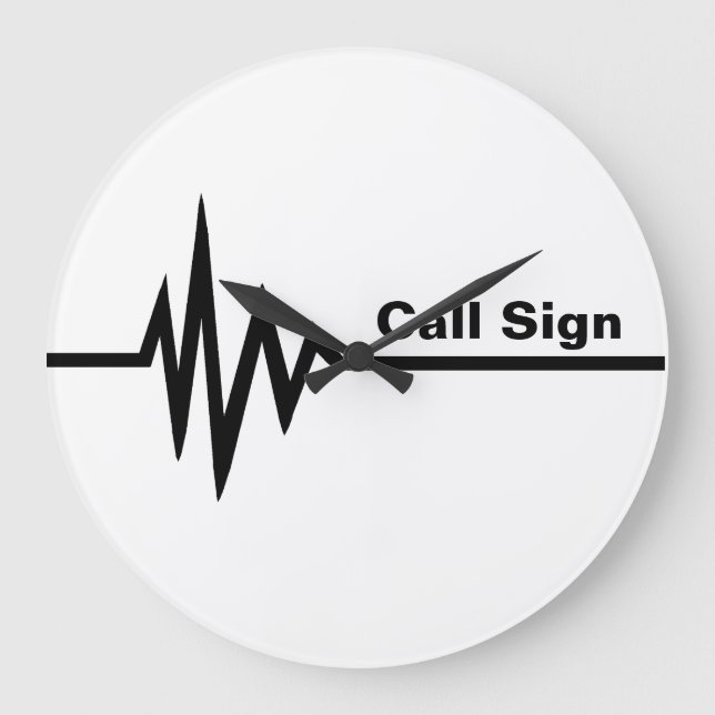 Vägglås för frekvensrad - Anpassa den! Stor Klocka (Framsida)