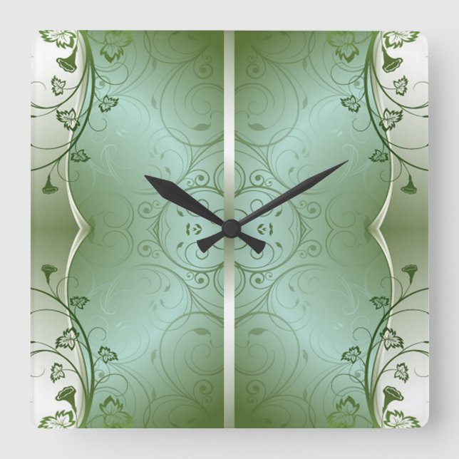 Vägglås för klassiskt Stilar-rullverk Fyrkantig Klocka (Framsida)