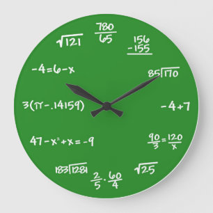 Vägglås för matematik, matematik stor klocka