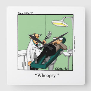 Vägglås för medicinska Humor Fyrkantig Klocka