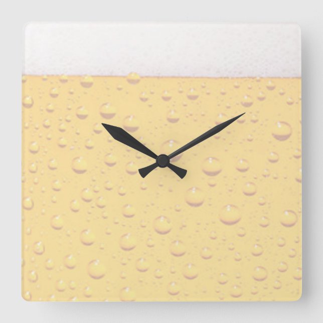 Vägglås för öl fyrkantig klocka (Framsida)