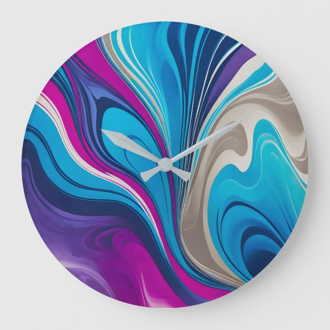 Vägglås för Papper konsthändelse i färg Stor Klocka (Framsida)