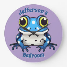 Vägglås för personlig av ljus, ljus, blått polka