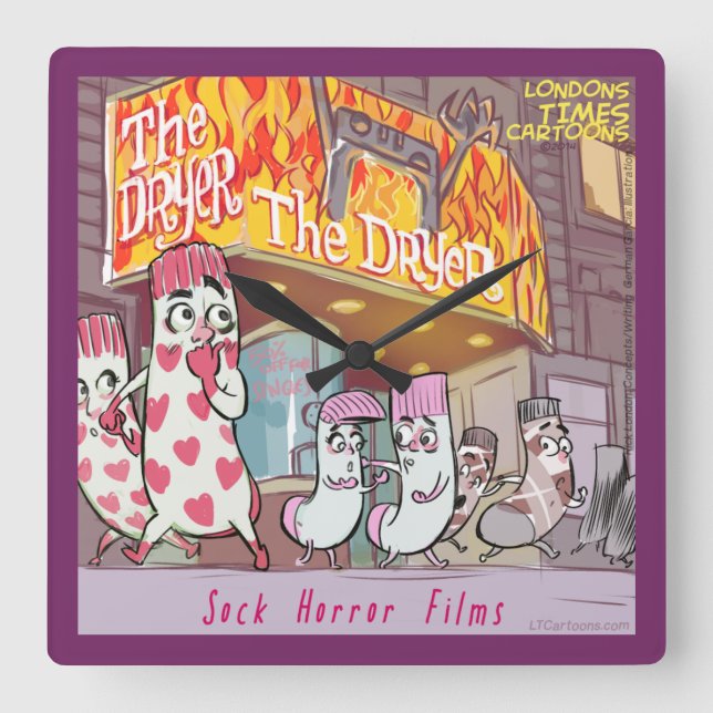 Vägglås för skräpfilm i tjocklek fyrkantig klocka (Framsida)