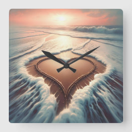 Vägglås för "tid för respans" fyrkantig klocka