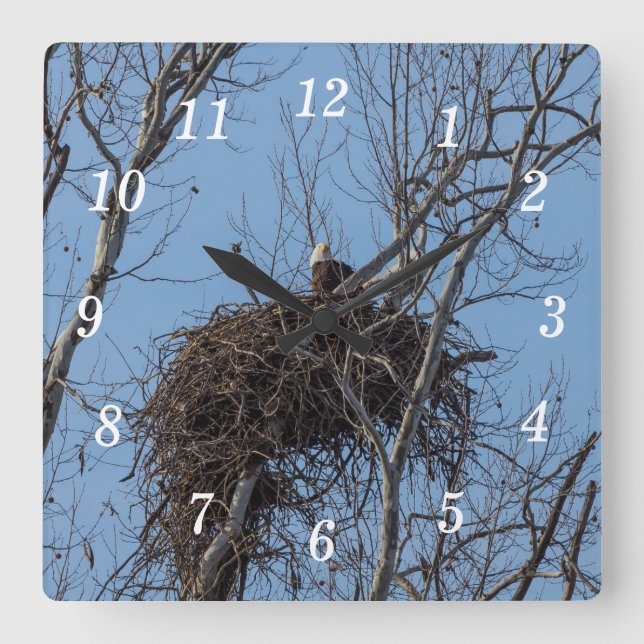 Vägglås för vakare fyrkantig klocka (Framsida)