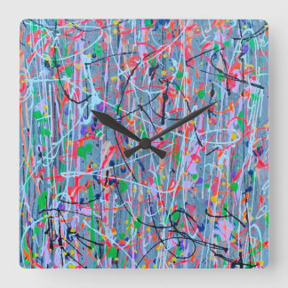 Vägglås för vridna systerväggar fyrkantig klocka