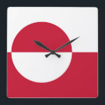 Vägglås med Grönlands flagga Fyrkantig Klocka<br><div class="desc">Öka ditt utrymme med vår snyggt väggklocka med Grönlands flagga! Designat med både funktionalitet och kulturellt pride i åtanke är den här väggklockan mer än bara en tidspunkt - den är en slående symbol för Grönlands kulturarv. Den djärva utformningen av flagga är utmärkt och skapar den ett unikt och meningsfullt...</div>