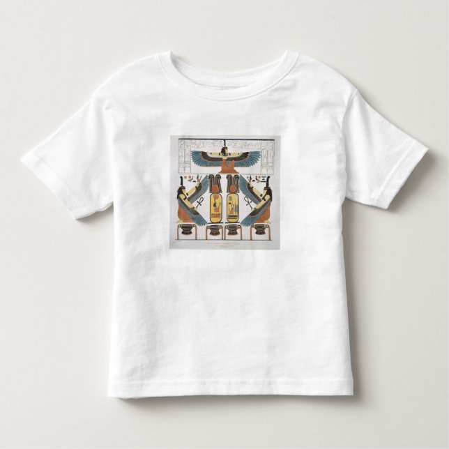 Väggmålning från gravarna av kungarna på Thebes, T-shirt (Framsida)