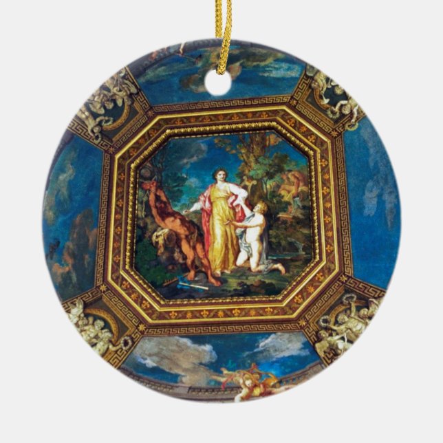 Väggmålning i det Vatican museet Julgransprydnad Keramik (Framsidan)