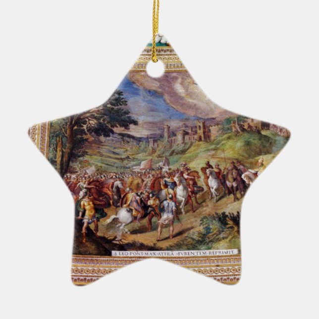 Väggmålning i det Vatican museet Julgransprydnad Keramik (Framsidan)