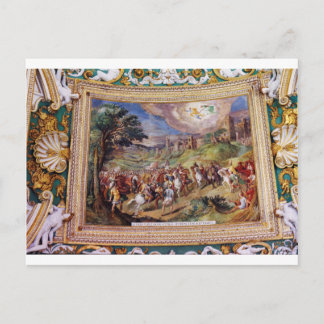 Väggmålning i det Vatican museet Vykort