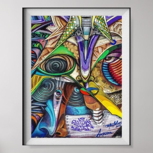 Väggmålning.. Poster (Framsidan)